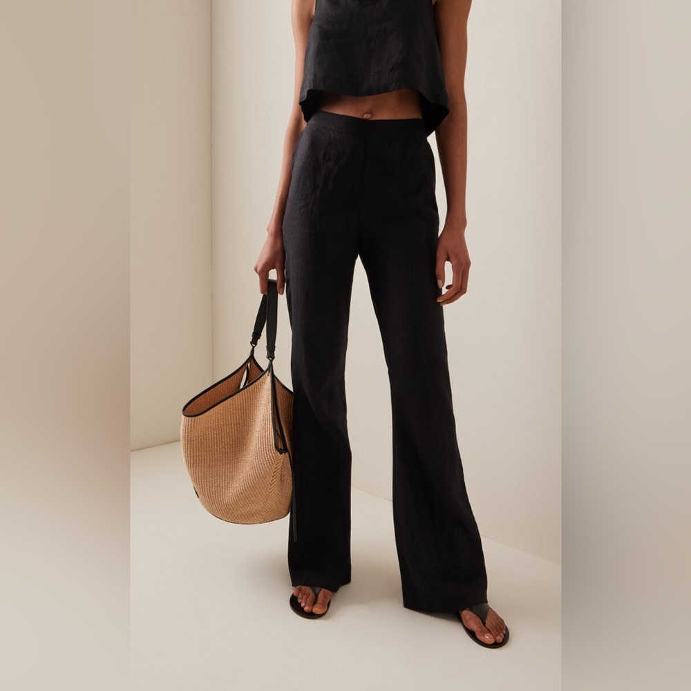 Posse Tia trousers black linen pants - Picture 3 of 9